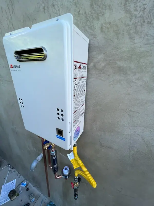 Tankless water heater installation for Barlows Landing homes
